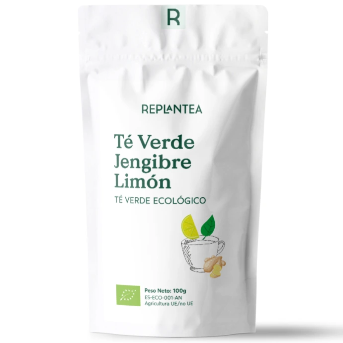 Té Verde con Jengibre y Limón ecológico REPLANTEA