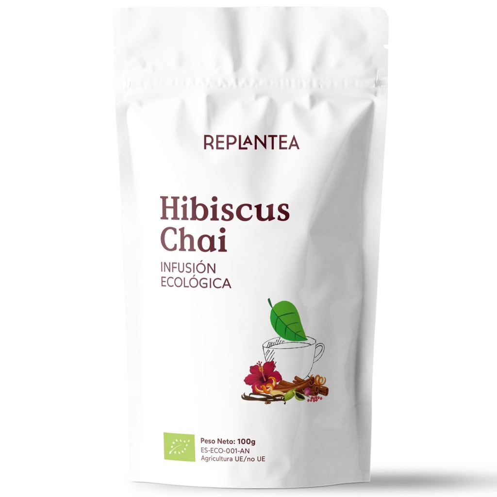 [INHIBCHAI100G] Infusión Hibiscus Chai Ecológica 100g