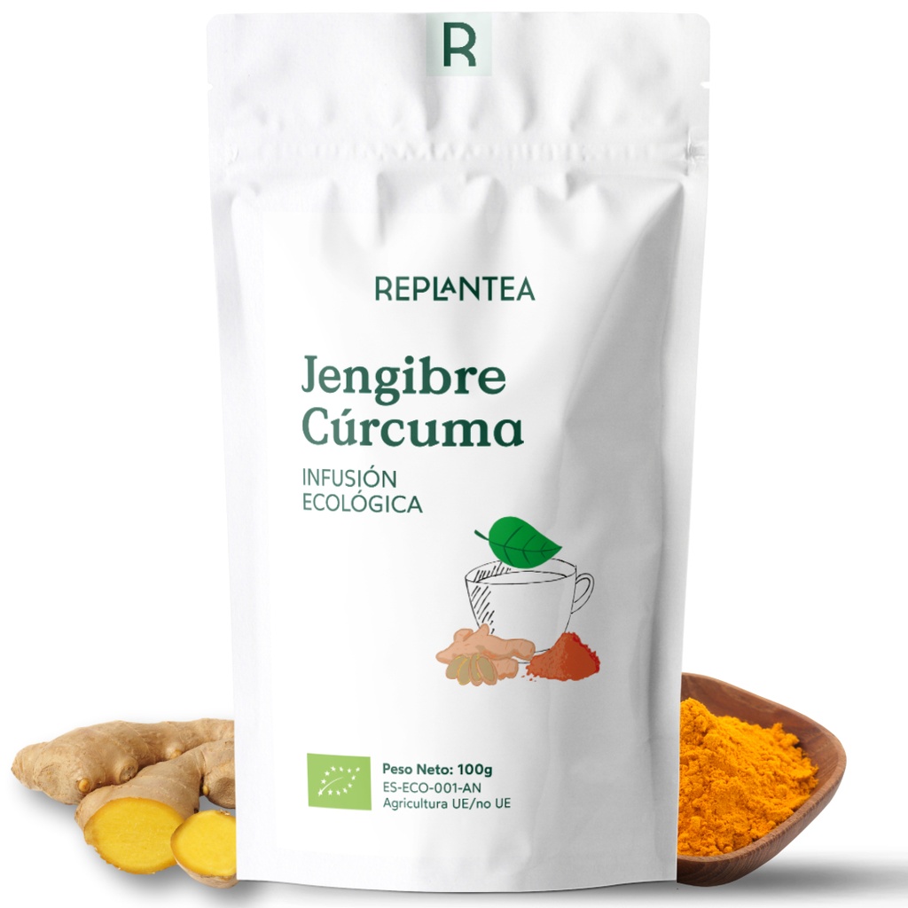 Infusión de Jengibre y Cúrcuma Ecológica 100g