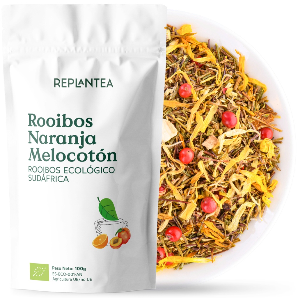 Rooibos Naranja Melocotón Ecológico 100g