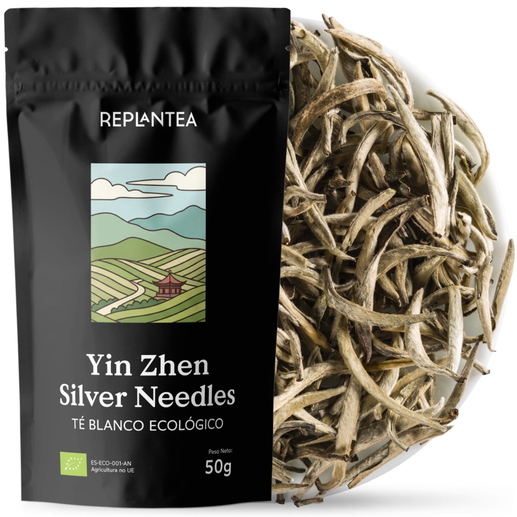 [TESIVEBIO50G] Té Blanco Yin Zhen Silver Needles Ecológico 50 g