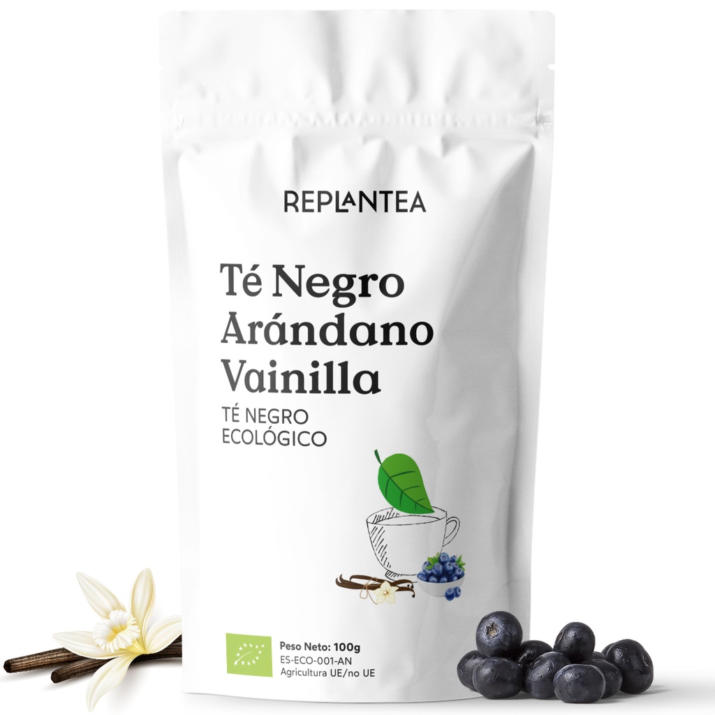 Té Negro Arándano Vainilla Ecológico 100g
