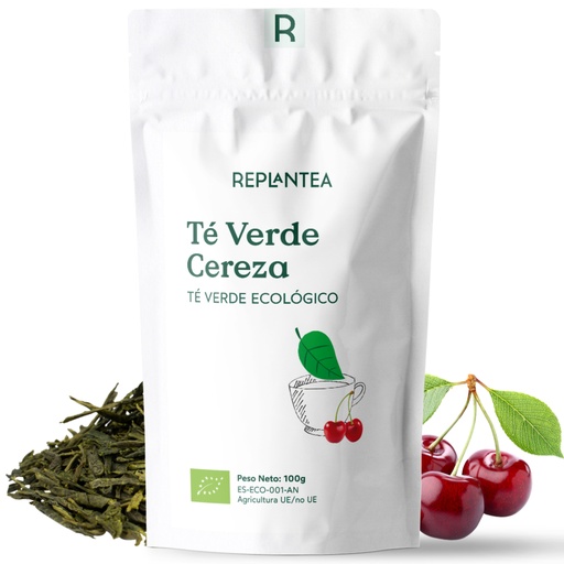 [IN042] Té Verde con Cereza e Hibisco Ecológico 100g